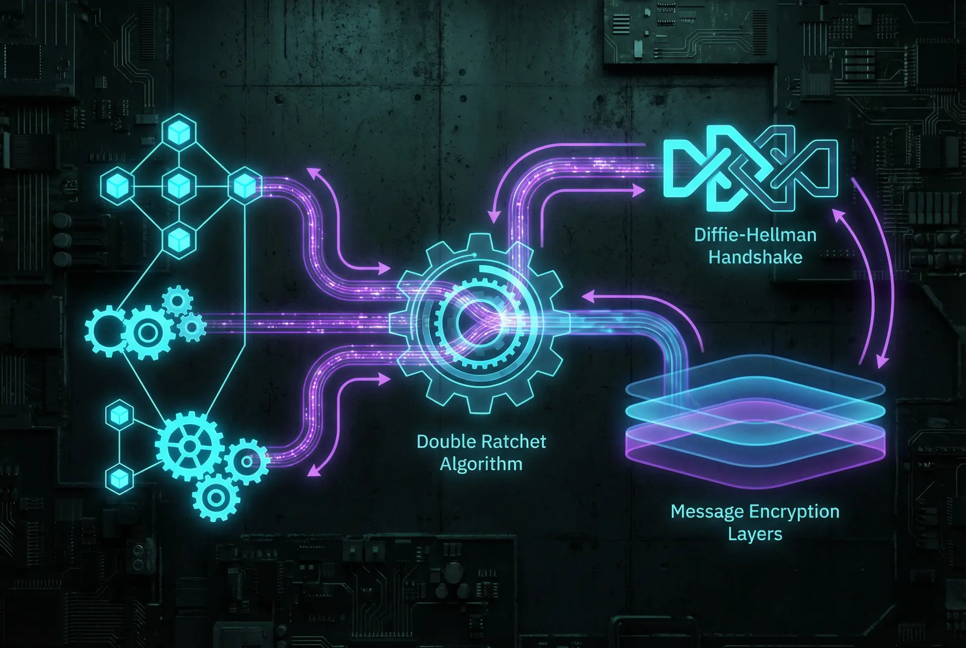 Signal协议加密原理图 - 51黑料网 | 双棘轮算法